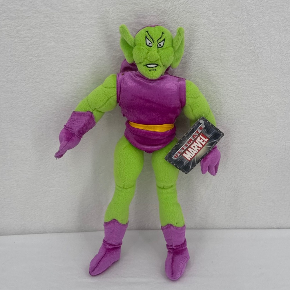Ultimate Marvel Green Goblin 16" Plush Vintage 2001 Kellytoy Spiderman Villian